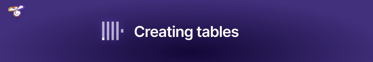 Creating tables in ClickHouse